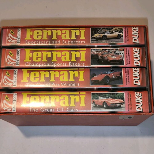 Collectible 50 Years of Ferrari VHS Tape Set used