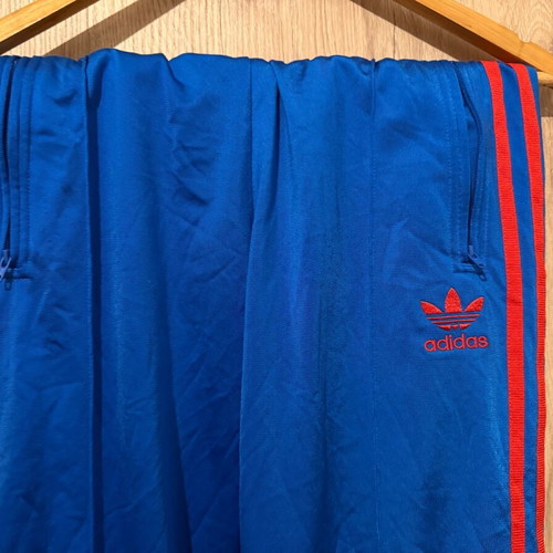 Adidas tracksuit S authentic like new, blue and red with zipper