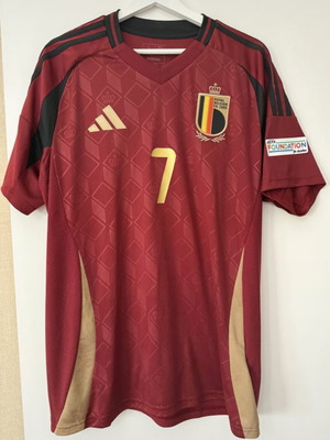 Adidas Belgium Home 2024 Kevin De Bruyne #7 Jersey L