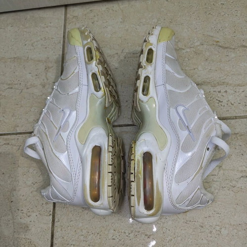 Air Max Plus used Nike athletic shoes size 38 white