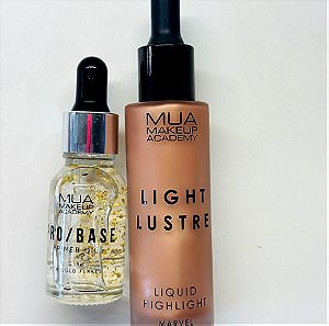 Mua primer with gold & Liquid highlighter Set