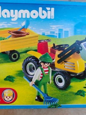 Playmobil Country 4486 Αγρότης με μικρό τρακτέρ και καρότσα vintage 2004, σαν καινούργιο