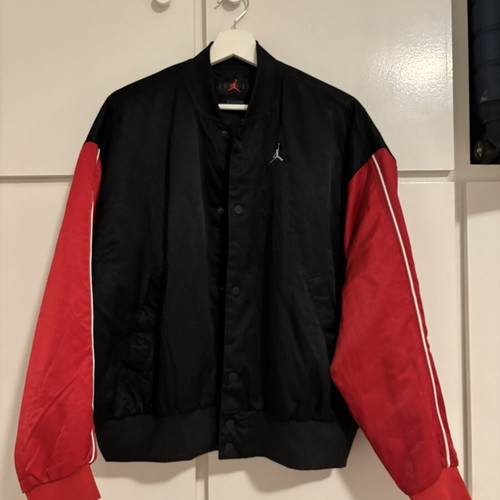 Jordan W J FLT Renegade Core bomber jacket black gym red white