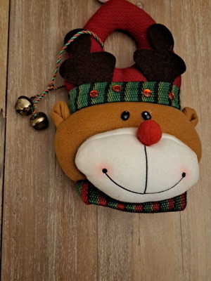 Decorative plush reindeer 30 cm for door new
