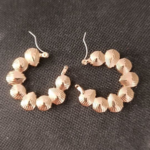 Earrings like new, gray, high quality