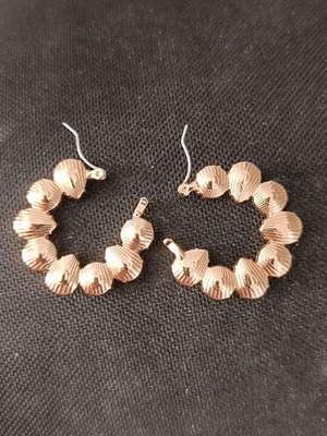 Earrings like new, gray, high quality