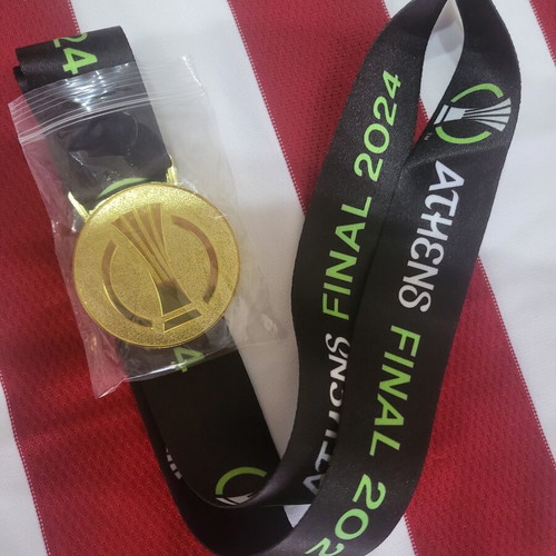 Olympiacos 100 Years Adidas Jersey with Conference League Winner Medal