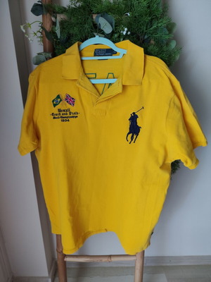 Polo Ralph Lauren Brazil Track & Field World Championship 1934 Polo Shirt, yellow, XL