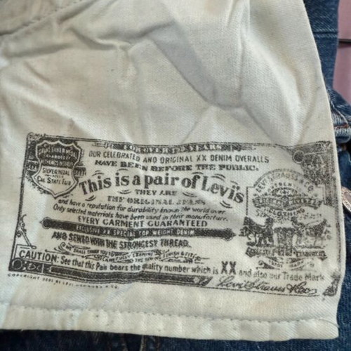 Levi’s 501 Original jeans used, blue denim