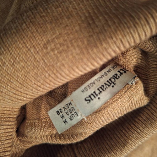 Stradivarius women's turtleneck like new, beige and brown