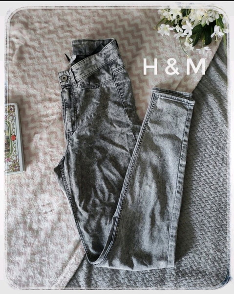 H&M divided High waisted jeans στενή γραμμη τζιν παντελόνι