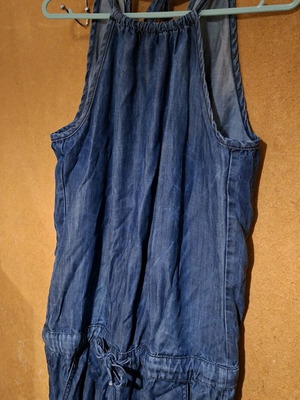 Denim women's one-piece Benetton like new, blue, size S