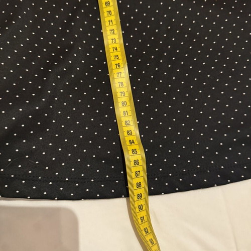 H&M dress skater style medium black with white polka dots like new
