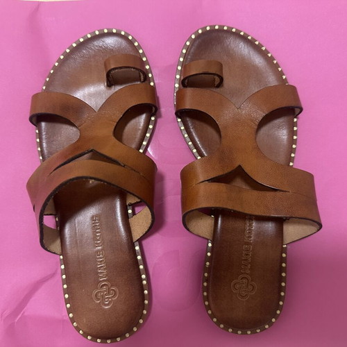 Makis Kotris leather sandals like new, size 37, beige