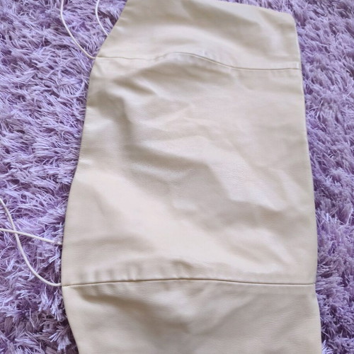 Zara leather top new beige size M
