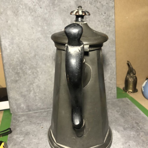 Thomas Perkin Sheffield pewter teapot 19th century