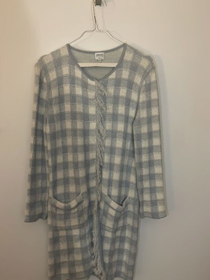 Armani tweed ημιπαλτο σαν καινούργιο, άσπρο και μπλε, μέγεθος S