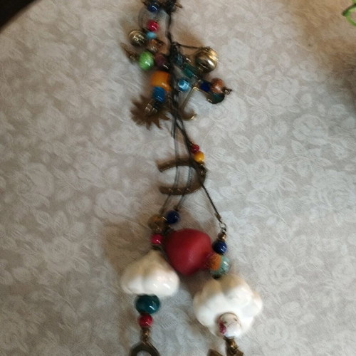 Antique hanging good luck charm used