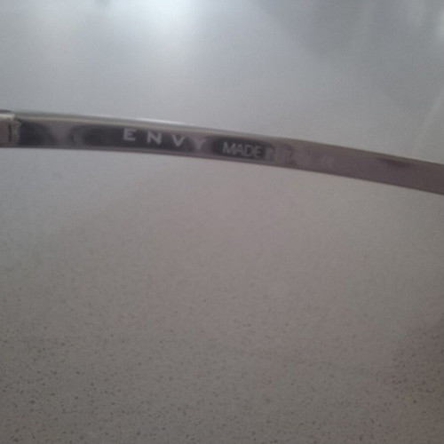 Envy vintage sunglasses used, Y2K shield pink purple gradient