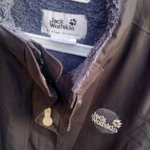 Jack Wolfskin women's long jacket used, black, size XL