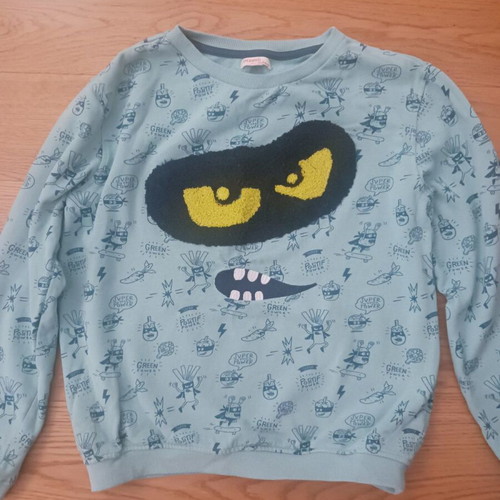 Dpam children's sweatshirt for 12 years like new, turquoise