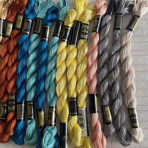 Coupon perle thread new, pack of 20 pieces