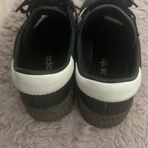 Adidas Samba sneakers, black and white, size 40