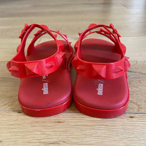 Melissa Undercover Red Sandals like new, size 38, spikes
