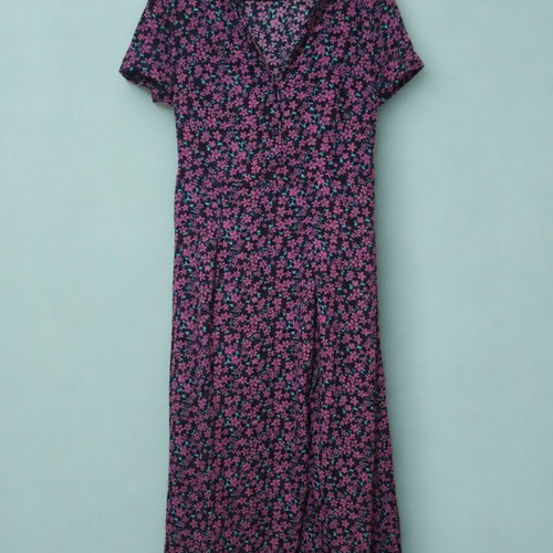 Benissimo long floral dress like new, purple, size M