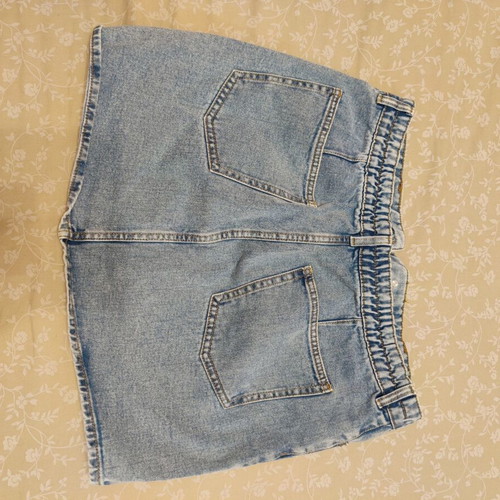 Calliope denim mini skirt XL, blue