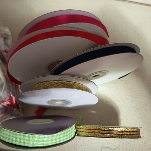 Craft ribbons and supplies set