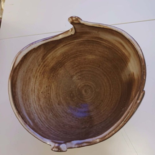 Vintage Handmade Ceramic Bowl Pyrolithos like new