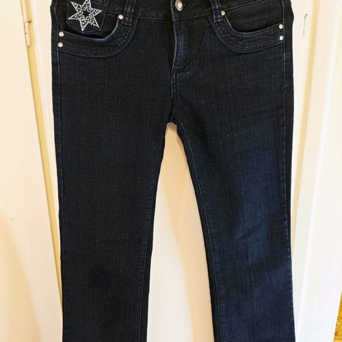 Y2K bootcut jeans like new, black, size M