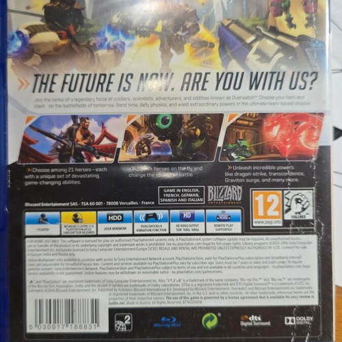 Overwatch Origins Edition PS4 like new