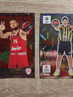 Panini Euro League Turkish Airlines 2024-25 stickers like new, pack of 18