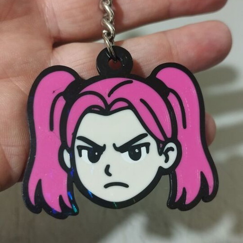 3D Printed Holographic Keychain K-pop Demon Hunters Mira made to order