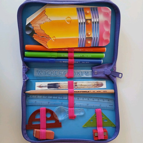 Vintage 90s school pencil case new from bookstore stock