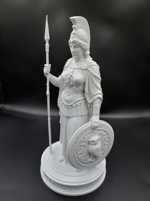 Athena 3D printed statue new, premium PLA material