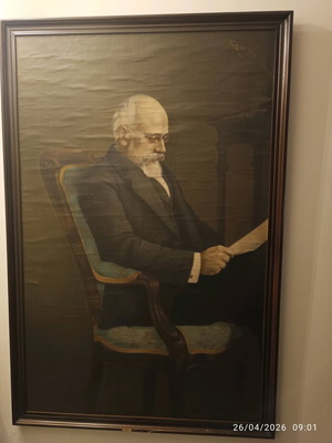 Ελαιογραφία με προσωπογραφία Ελευθερίου Βενιζέλου μεταχειρισμένη
