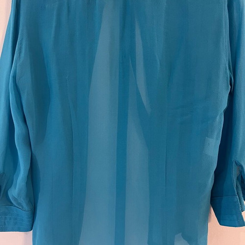 Atos Lombardini silk blouse like new, blue