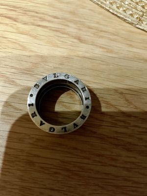 Bvlgari ring used, silver