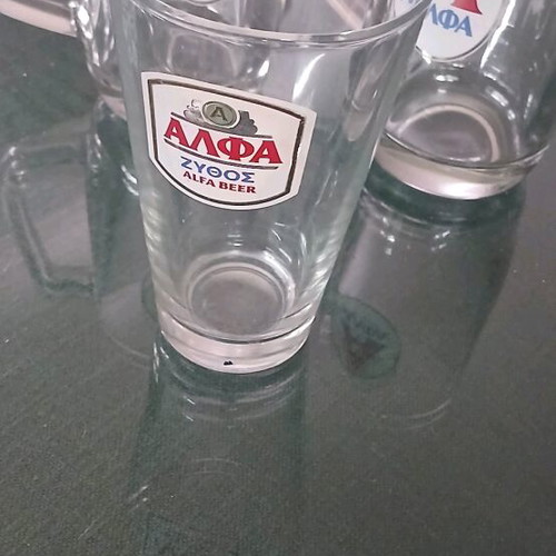 Alpha glasses like new, set of 3