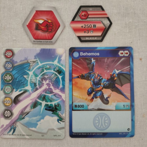 Bakugan Trading Cards like new, Behemos
