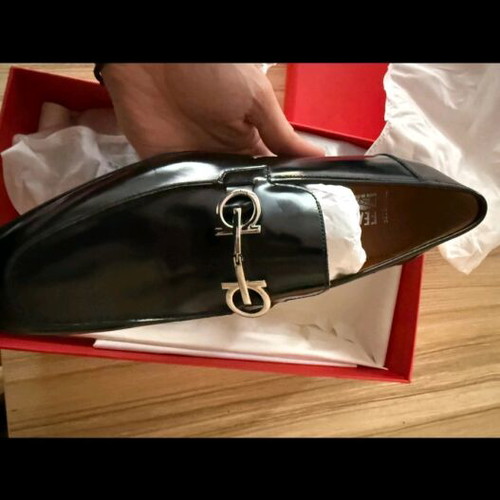 Salvatore Ferragamo Tramezza loafers new, size 43-43.5, black