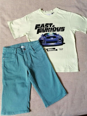 Orchestra Bermuda and Zara T-shirt set for boys 11-12 years like new