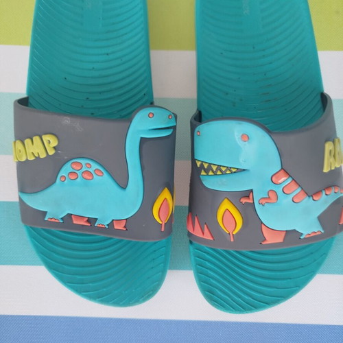 Parex children's slippers, green, size 34