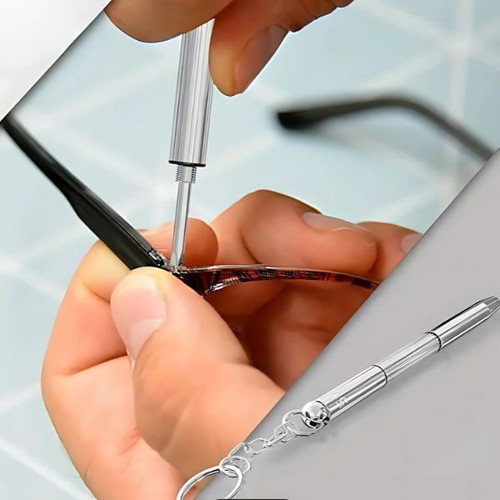Precision screwdriver with keychain new for glasses and watch repair