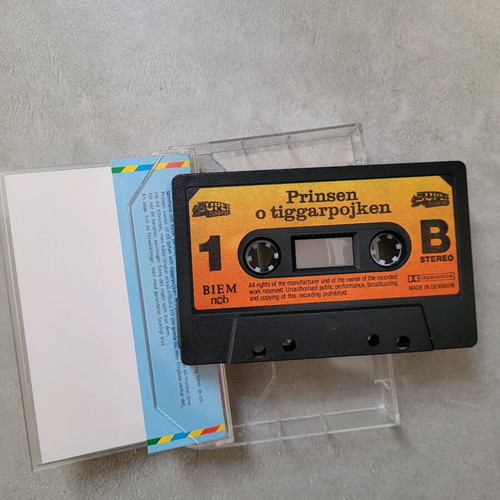 Prinsen och tiggarpojken cassette used in Swedish