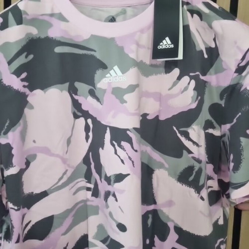 Adidas short sleeve blouse new, colorful, cotton, XL