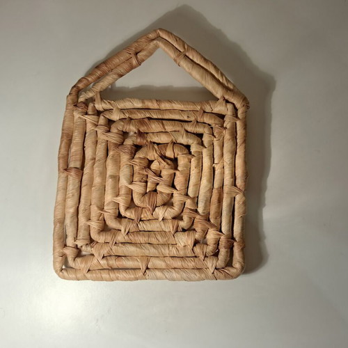 Lesvos souvenir decorative kitchen tile with wicker base new